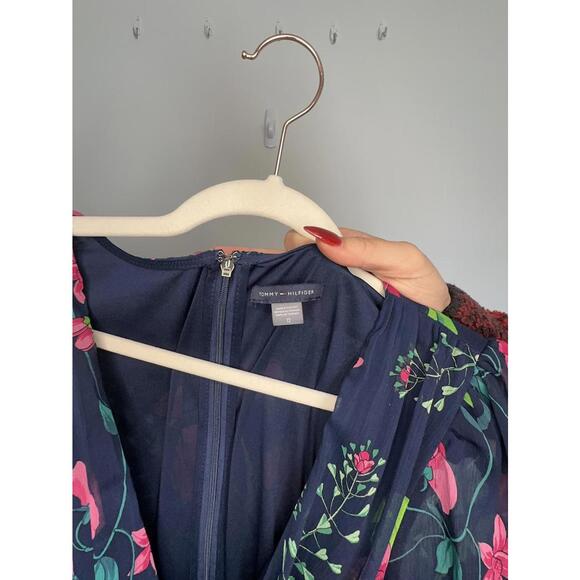 Tommy Hilfiger Floral and Navy Dress - Sz. 12 - Picture 4 of 6